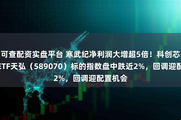 可查配资实盘平台 寒武纪净利润大增超5倍！科创芯片设计ETF天弘（589070）标的指数盘中跌近2%，回调迎配置机会